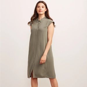 Brass Clothing Small Summer Shirt Dress in Wave Weave
